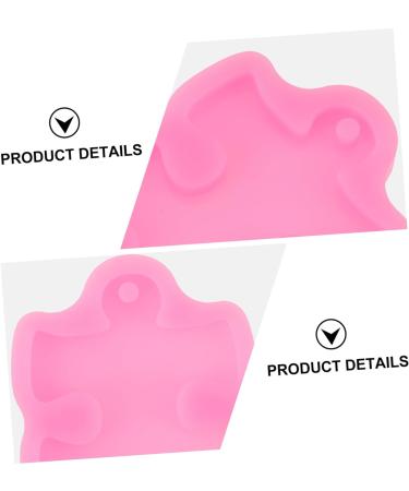 Zerodeko Silicone Molds 2pcs Key Chain Mold Resin Moulds Pendants for Necklaces Pendant Clasp for Necklace Keychain Molds Cake Mold Pie Rack Keychains Cake Mould Key Chain Silica Gel Clay 7x5.5x1cm - Buy Online on SooperMarket.com