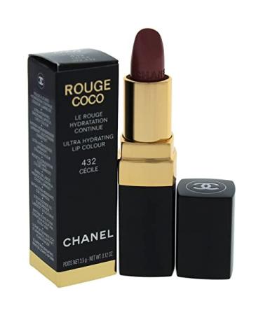 Chanel Rouge Coco Ultra Hydrating Lip Color Cecile  No.432  0.12 Ounce No.432 0.12 Ounce