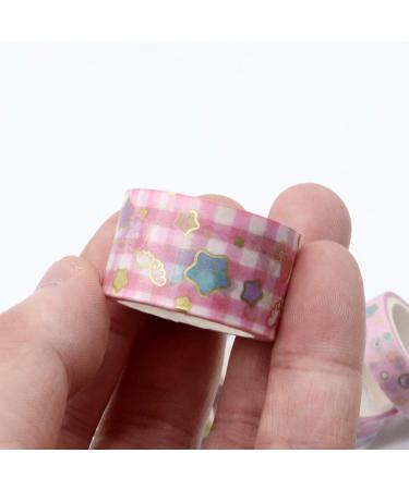 VEYLIN 10Rolls Gold Foil Washi Tape  Pastel Decorative Masking Tape for Gift Wrappings Pink Gold - Buy Online on SooperMarket.com