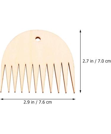 Professional Wood Weaving Comb for DIY Tapestry Knitting - Small Sawtooth Comb - Buy Online on SooperMarket.com