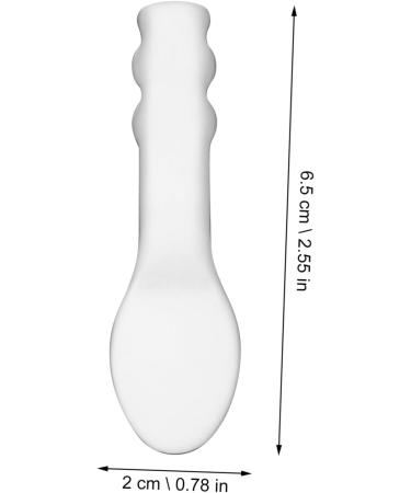 Gogogmee Stainless Steel Spoon Skin Caring Tool Facial Scoop Makeup Pick Spoons Cream Scoops Beauty Spatulas Facial Spoon Facial Cream Spoons Makeup Supply 6.5x2x0.2cm Silver - Buy Online on SooperMarket.com