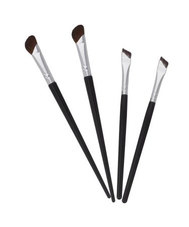 PLAFOPE 4 Pcs Eye Makeup Eyeliner Applicator Tool Under Eye Concealer Brush Nose Makeup Brush Brow Wood