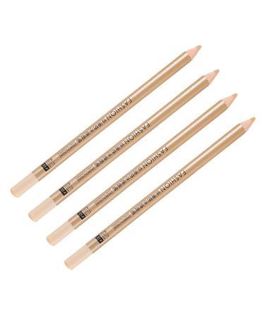 BELLIFFY 4pcs Concealer Pen Make up Concealer for Face Pot Concealer Eye Concealer Wooden White 1 g (Pack of 1) White