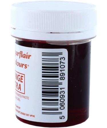 Sugarflair Orange Extra Concentrated Food Colouring Paste - 42g (Pack of 1) | For Sugar Pastes, Buttercream, Royal Icing & More - Buy Online on SooperMarket.com