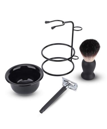 Professional Men's Beard Shaving Set - Manual Shaving Brush Stand & Holder for Safe Shaving - Buy Online on SooperMarket.com