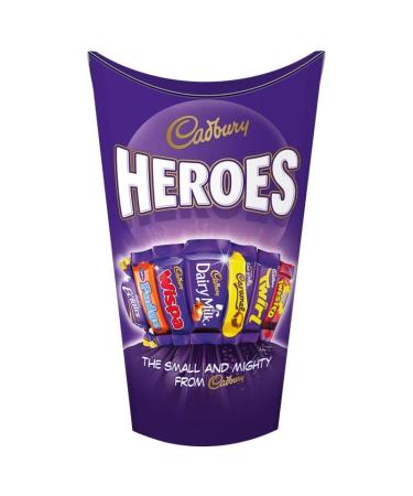 Heroic Delights with Heroes Chocolates 290g - Contains - Milk Chocolates - Eclairs - Chocolates Milk Caramel - Twirl - Creme Egg Twisted - Fudge - A 290g Assortment of Decadence - Shareable Chocolate