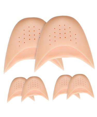Lurrose 6pcs Toe Protector Big Shoe Fillers Pointe Shoe Toe Pads Reusable Toe Cover Silicone Gel Breathable Socks Shoes Protector Compact Toe Sleeve Breathable Toe Sleeve Toe Accessory