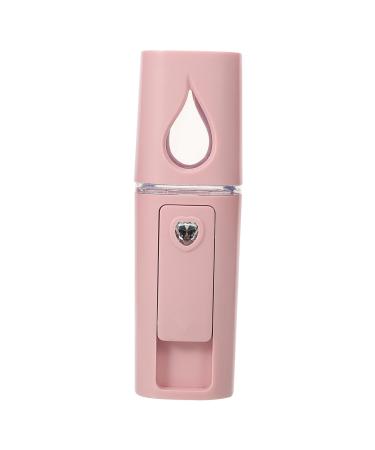 Baluue Hydrating Beauty Instrument Face Mister Mini Face Steamer Personal Humidifier for Face Abs Pink