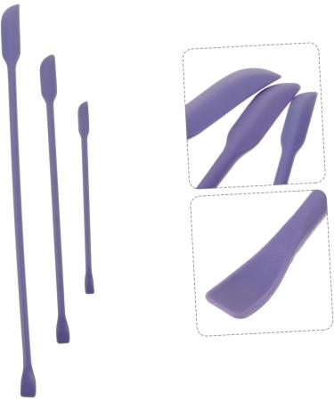 Healeved 3pcs Small Tip Scraper Skincare Tiny Spatula Mini Spatula Silicone Bottle Scraper Violet - Buy Online on SooperMarket.com