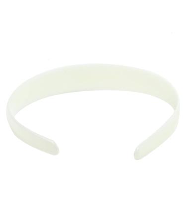 Timoo 20 Pcs Plastic Headbands - 1 Wide No Teeth Hair Bands for DIY & Craft - White - Girls & Women's Accessories - Buy Online on SooperMarket.com