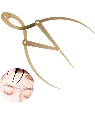Hemoton 1pc Eyebrow Positioning Ruler Brow Mapping with Ruler Eyebrow Ruler Printable Appliance Gold Alloy 16.5x5.4cm Golden - Buy Online on SooperMarket.com