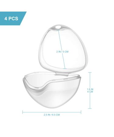 SUPVOX 4-Pack Transparent Pacifier Cases | Portable Storage Box for Newborns Babies & Toddlers - Ideal Baby Essentials - Buy Online on SooperMarket.com