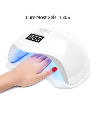 Shop 36W LED UV Nail Lamp - SUNUV Smart 2.0 for Gel Polish Timer & LCD Screen | Perfect Valentine Gift for Women & Couples - Buy Online on SooperMarket.com