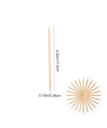 200 Rosewood Manicure Sticks | Professional Nail Care Tools | Orange Wood Nail Shaping Sticks - Buy Online on SooperMarket.com