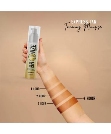Bronze Cactus Express Self Tan Mousse with Hyaluronic Acid - 6.7 fl. oz - Face & Body Bronzer for Sunkissed Glow - Buy Online on SooperMarket.com