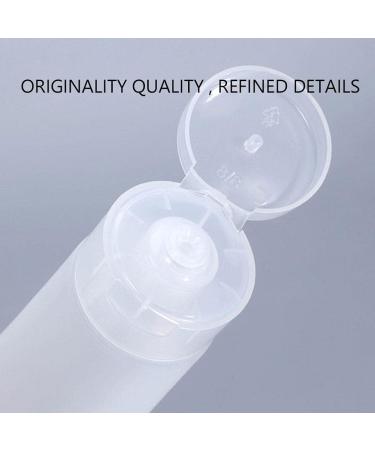 5Pcs 20ML Empty Cosmetic Tubes Portable Clear Refillable Bottles Travel Squeeze Lotion Containers with Flip Lid for Facial Cleanser Hand Cream - Buy Online on SooperMarket.com