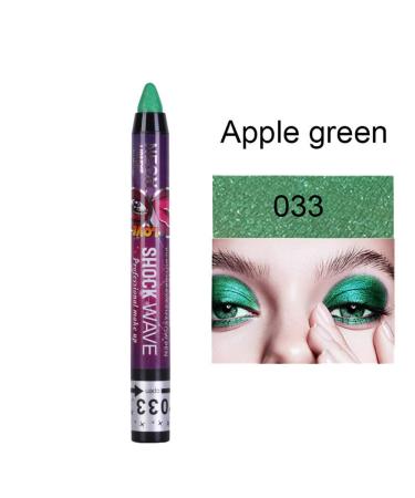 Go Ho 2PCS Green Eyeshadow Sticks - Shimmer Eye Black Ultra Pigmented Makeup - Long Lasting Eye Shadow Pen in Apple Green & Grass Green - Buy Online on SooperMarket.com