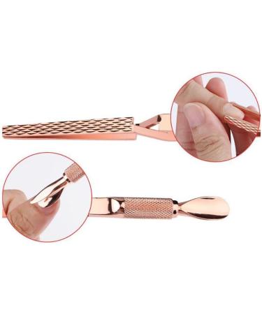 Magic Multi-Functional Manicure Pedicure C-Curve Pinching Tool Cuticle Pusher Nail Art Pincher for Acrylic Uv Gel Nails(Rose Gold) - Buy Online on SooperMarket.com