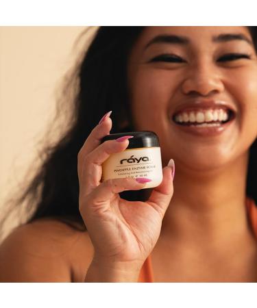 RAYA Pineapple Enzyme Facial Scrub | Exfoliating Facial Scrub for Combination Skin | Glowing Complexion with Pineapple Enzymes & Jojoba Beads | International Shipping Available - Buy Online on SooperMarket.com