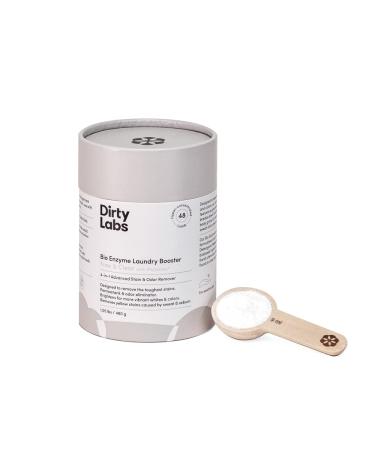 Dirty Labs | Scent Free | Bio Enzyme Laundry Booster | 48 Loads (1 lb) | Hyper Concentrated | High Efficiency & Standard Machine Washer | Nontoxic, Biodegradable | Stain & Odor Removal Enzyme Boosters