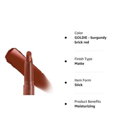 Colourpop GOLDIE Lippie Stix Matte Lipstick - Rich Brick Red 1.0g | GOLDIE - Buy Online on SooperMarket.com