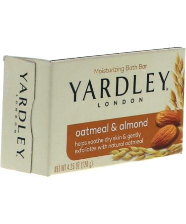 Yardley Oatmeal Almond Bath Bar 4oz - Pack of 6 | Moisturizing Soap Bars - Buy Online on SooperMarket.com