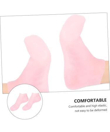 ABOOFAN 2 Sets Hydrating Sock Gloves Healing Gloves Gel Boat Socks Foot Care Socks Hand Moisturizing Gloves Socks for Dry Feet Silicone Heel Cover Beauty Hand Gloves Sebs Short Boots Soft - Buy Online on SooperMarket.com