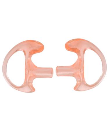 Replacement Soft Silicone Ear Buds Earmold (Left and Right Ear) for Two Way Radio Large Earmold Inserts for Most Coil Tube Audio Kits(Large)