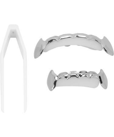 Shop Hip-Hop Teeth Set | Reusable Silver Costume Accessories for Men & Women - Perfect for Halloween & Parties! - Buy Online on SooperMarket.com