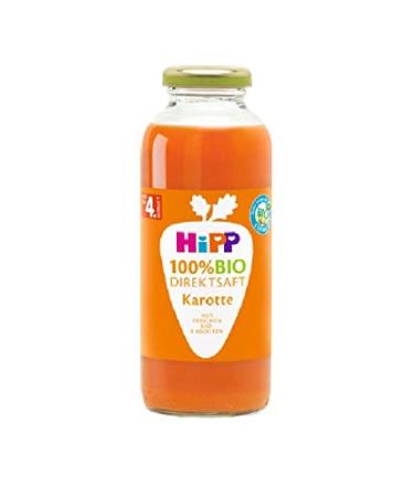 Hipp 100% organic direct juices direct carrot juice pack of 6 (6 x 330 ml) direct carrot juice 330 ml (pack of 6)