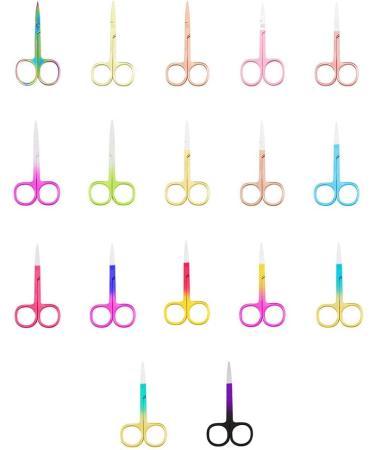 IOIUSKKU Nail Cuticle Nippers Stainless Steel Scissors Eyebrow Trimmer Trimming Tool Plated Rose Gold - Buy Online on SooperMarket.com