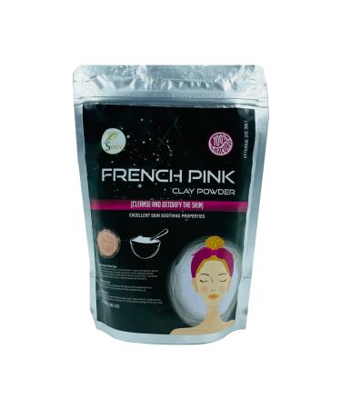 SVATV Herbal French Pink Clay (Montmorillonite Powder | Rose Clay) | Hydrating & Rejuvenative Skincare Powder | Natural Face Mask | Diy Clay For Men & Women - 227g 8oz Half Pound