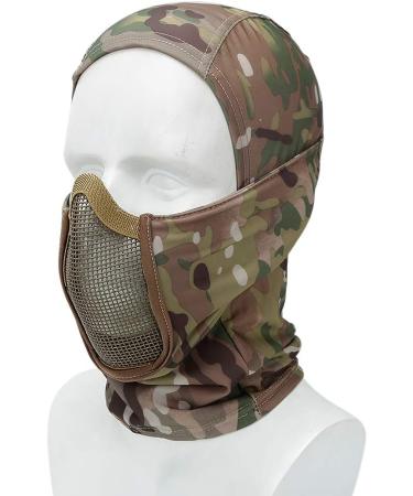 Balaclava Mesh Mask - Ninja Style Full Face Protection for Hunting, Airsoft, Cycling - Buy Online on SooperMarket.com