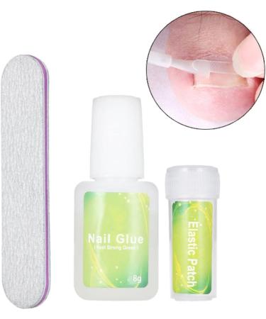 Ingrown Toenail Correction Kit Elastic Toe Nail Straightener Patch with Nail File Glue - Buy Online on SooperMarket.com