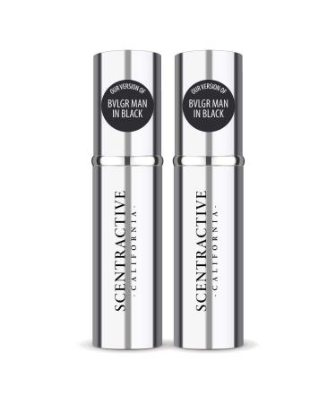 CA Perfume Impression of Bvlgr Man In Black For Men Replica Version Fragrance Dupes Concentrated Long Lasting Eau de Parfum Spray Refillable Atomizer Bottle 0.17 Fl Oz/5ml-X2 BVLGR BVLGR MAN IN BLACK IMPRESSION 0.34 Fl Oz (Pack of 1)