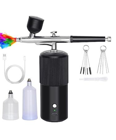 AIDIRui Airbrush Set Kit Rechargeable Handheld Airbrush Compressor Professional Cordless Auto AirbrushGun for Nail Art Makeup B