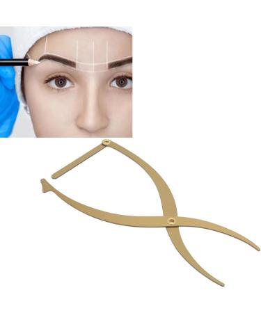 Microblading Eyebrow Ruler Eyebrow Stencil Ruler 3 Point Positioning for Salon (Gold) - Buy Online on SooperMarket.com