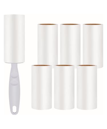 Flintronic 7 pieces 420 leaves Extra sticky lint roller for clothing bed and carpet lint roller for animal hair removal dogs dog hair dust & lint #2 7PC lint 420