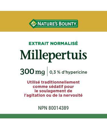 Nature's Bounty St. John's Wort 300mg Pills Supplement Helps to Treat Symptoms of Sleep Disorders 100 Capsules - Buy Online on SooperMarket.com