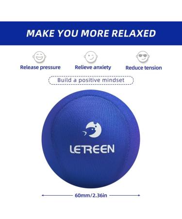 Letreen 3 Set Stress Balls for Adults - Gel Anti-Stress Balls in Various Strengths & Sizes | Perfect for Concentration & Relaxation - Black Sapphire Blue Gray - Buy Online on SooperMarket.com