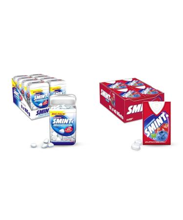 Smint 2h Clean Breath Peppermint & Waldfruch 12 dispensers with 40 wildberry pastilles each sugar-free mints with forest fruit taste for a fresh mouthfeel 12 x 8g bundle with forest fruit 12 dispensers