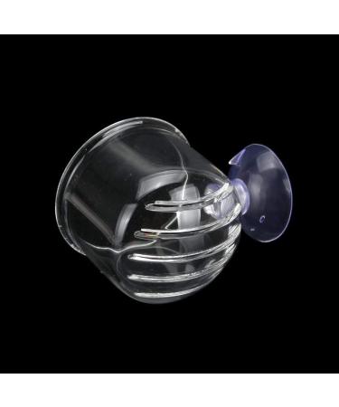 Senzeal 2PCS Large Glass Feeding Cone Cup for Aquarium with Seam - Ideal Fish Feeder for Brine Shrimp and Red Worms - Buy Online on SooperMarket.com