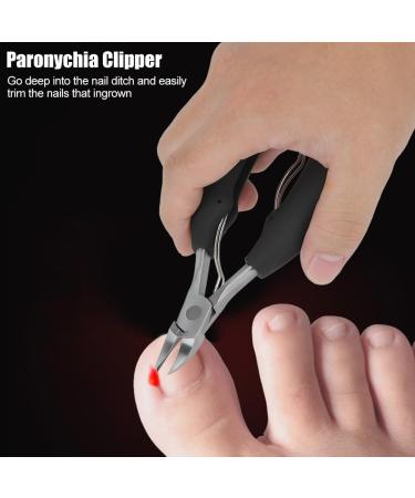 Professional Pointed Head Stainless Steel Nail Scissors for Thick and ingrown Surgical Grade toenail Clippers forParonychia Hard Nails for Men and Women Elderly with Easy Grip Rubber Handle - Buy Online on SooperMarket.com