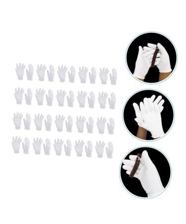 Healeved 48 Pairs White Cotton Gloves Jewelry Touching Gloves Key Hider Outdoor Washable Cotton Gloves Utility Work Gloves Mittens Tires Elastic Gloves Miss Wen Wan Labor Protection Cotton - Buy Online on SooperMarket.com