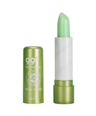 Lip Balm Aloe Vera Moisturizing Color Changing Lip Balm Gloss Lipstick Beauty Makeup Tool 0.15g Pack of 1