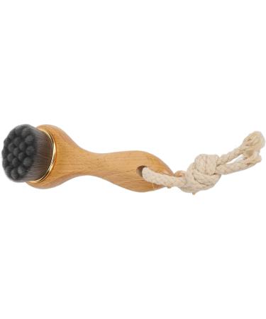 Manual Facial Cleansing Brush Long Wooden Handle Super Soft Manual Exfoliating Facial Brush Exfoliating Deep Cleansing for Home - Buy Online on SooperMarket.com