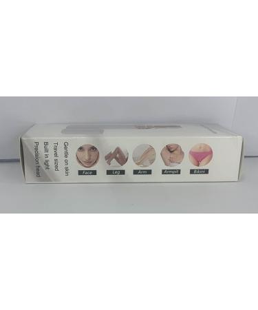 Portable Facial Hair Remover for Women - Painless Electric Shaver and Trimmer with Built-in Light and Replacement Head - White - Buy Online on SooperMarket.com
