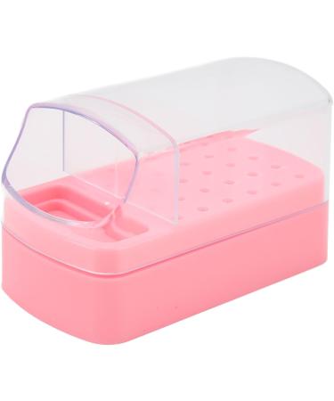 Nail Drill Bits Cleaning Brush Holder 30 Holes Space Saving Dust Proof Nail Drill Bit Holder for Nail Salon for Nail Technician (Roseate) - Buy Online on SooperMarket.com