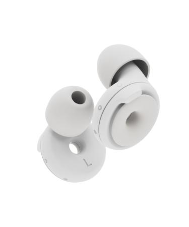 Loop Switch - noise -reducing earplugs with 3 modes |Adaptable passive hearing protection for concentration travel concerts conviviality sport & noise sensitivity |Reusable white