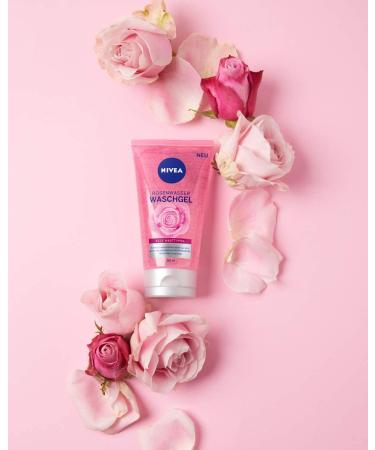 Nivea Rose Water Washing Gel 150ml - Micellar Technology Facial Cleanser for All Skin Types - Buy Online on SooperMarket.com